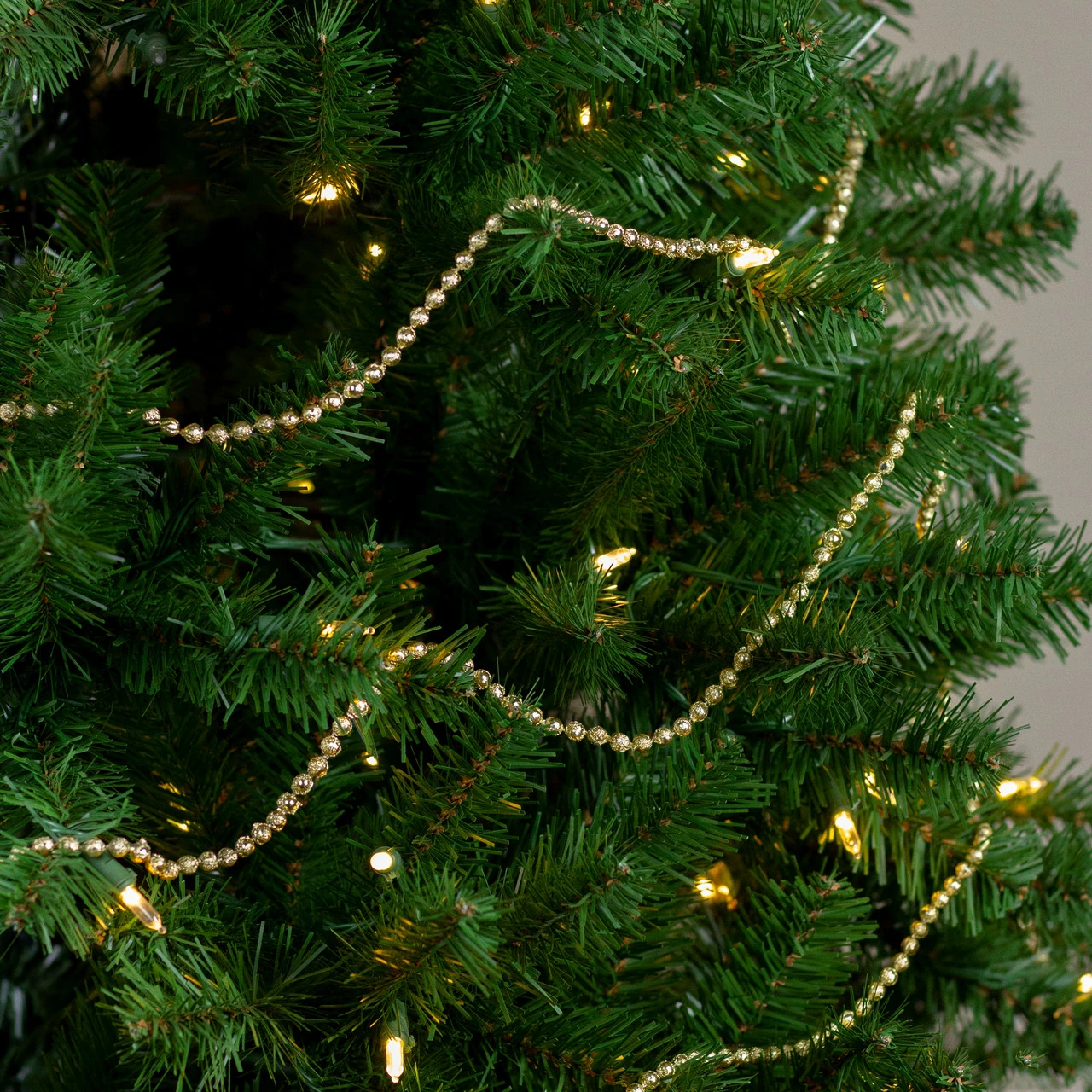 Northlight 15' X 0.25" Celestial Gold Lame Beaded Artificial Christmas Garland - Unlit 2 Northlight 15' X 0.25" Celestial Gold Lame Beaded Artificial Christmas Garland - Unlit - Image 2