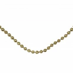 Northlight 15' X 0.25" Celestial Gold Lame Beaded Artificial Christmas Garland - Unlit