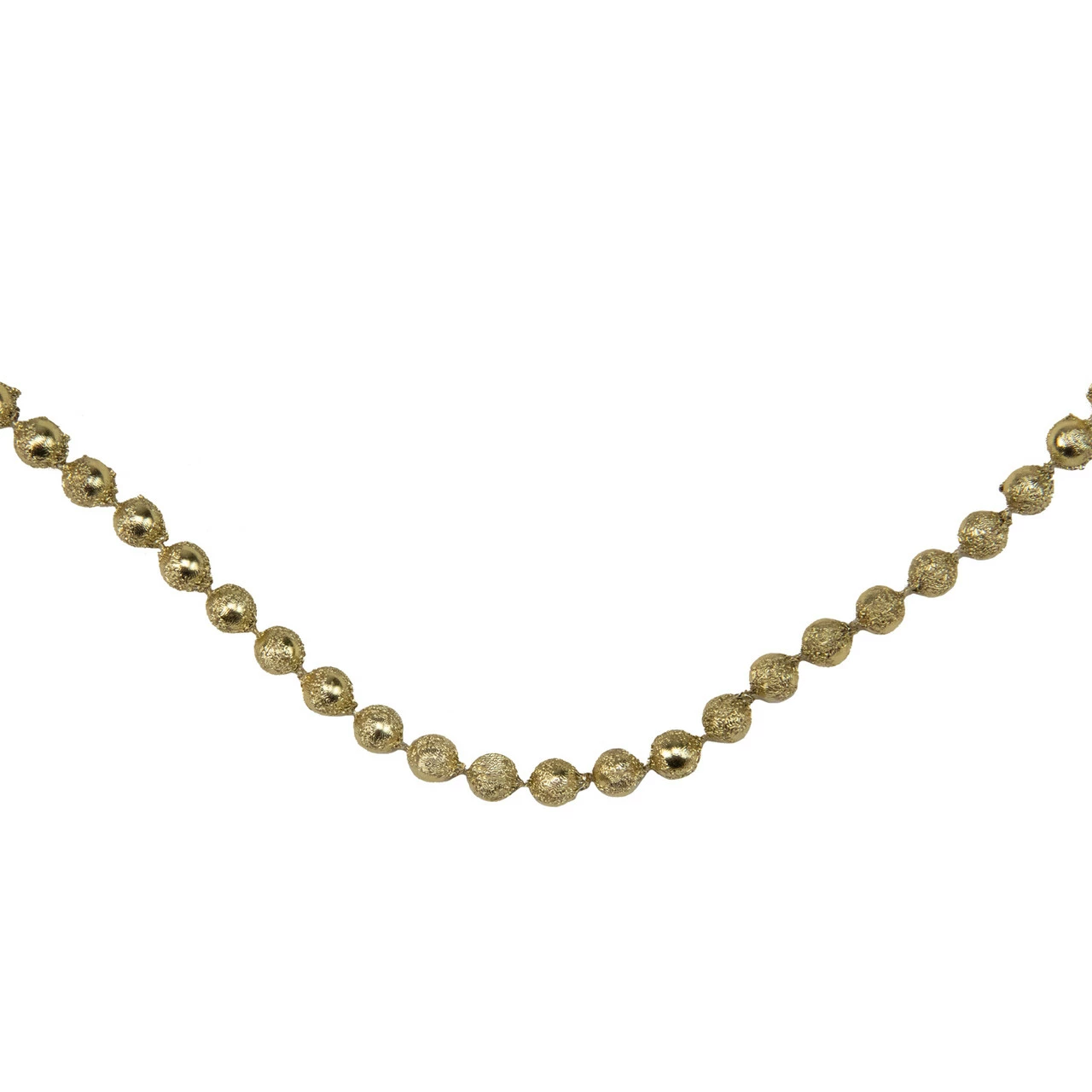 Northlight 15' X 0.25" Celestial Gold Lame Beaded Artificial Christmas Garland - Unlit 1 Northlight 15' X 0.25" Celestial Gold Lame Beaded Artificial Christmas Garland - Unlit