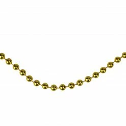 Northlight 15' X 0.25" Shiny Celestial Gold Beaded Artificial Christmas Garland - Unlit