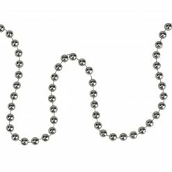 Northlight 15' X 0.25" Shiny Silver Beaded Christmas Garland - Unlit -Wreaths & Garland shop northlight ys28268 3 65847.1665347048