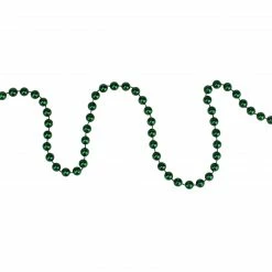 Northlight 15' X 0.25" Shiny Metallic Green Beaded Artificial Christmas Garland - Unlit -Wreaths & Garland shop northlight ys28275 3 80600.1665432995