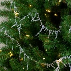 Northlight 8' X 2.5" Clear Iridescent Icicle Beaded Artificial Christmas Garland - Unlit -Wreaths & Garland shop northlight ys28279 3 43787.1665432999