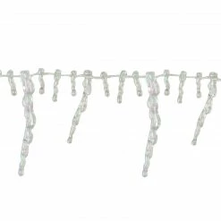 Northlight 8' X 2.5" Clear Iridescent Icicle Beaded Artificial Christmas Garland - Unlit