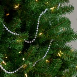 Northlight 33' X 0.25" Clear Iridescent Beaded Artificial Christmas Garland - Unlit -Wreaths & Garland shop northlight ys28283 3 22348.1665580038