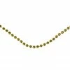 Northlight 66' Metallic Gold Beaded Christmas Garland - Unlit