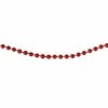 Northlight 66' X 0.15" Red Beaded Artificial Christmas Garland - Unlit