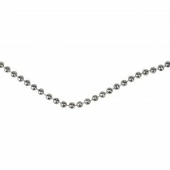 Northlight 66' X 4mm Metallic Silver Beaded Artificial Christmas Garland - Unlit