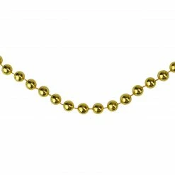 Northlight 33ft X 10mm Shiny Gold Round Beaded Christmas Garland
