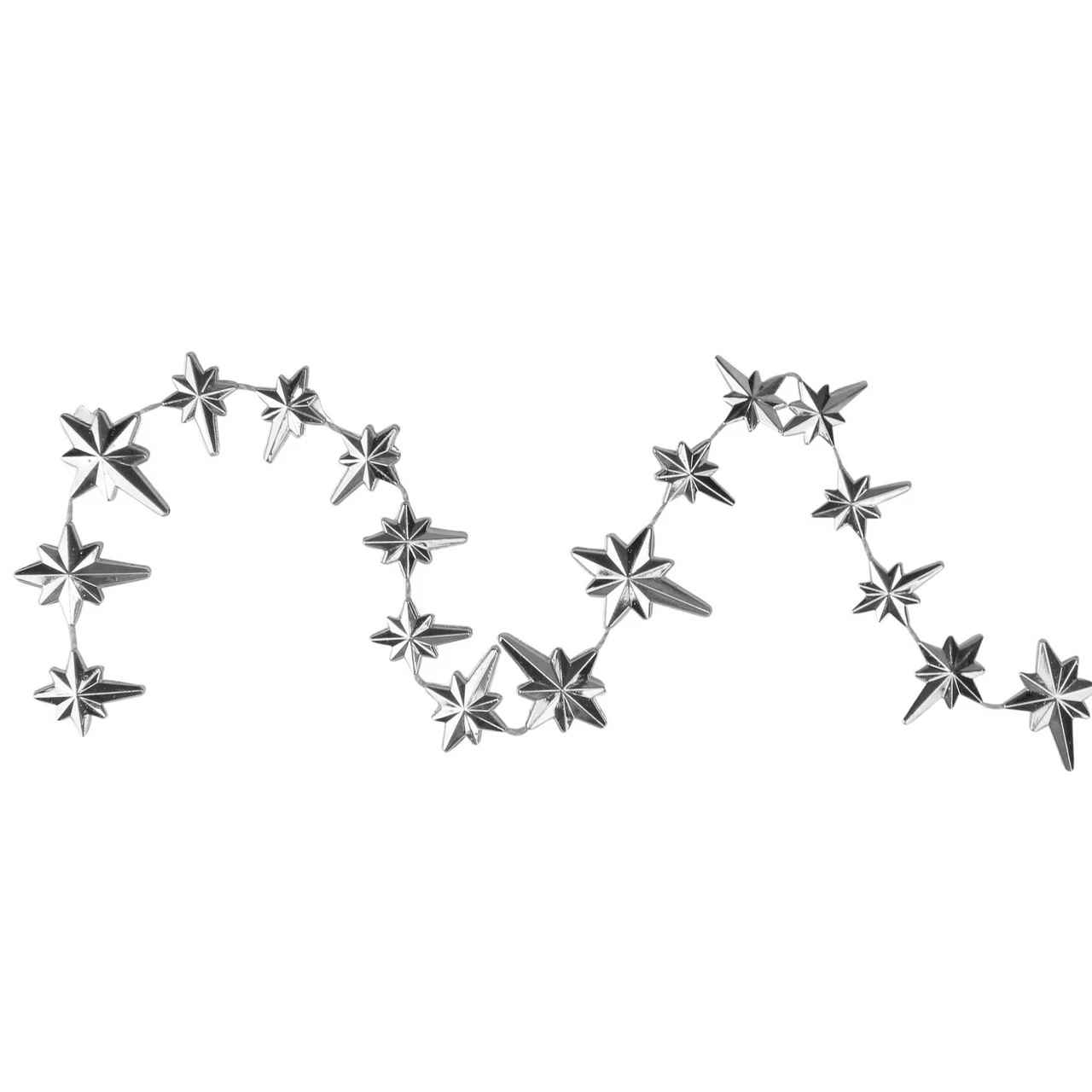 Northlight 9' X 1" Shiny Star Of Bethlehem Beaded Artificial Christmas Garland - Unlit 2 Northlight 9' X 1" Shiny Star Of Bethlehem Beaded Artificial Christmas Garland - Unlit - Image 2