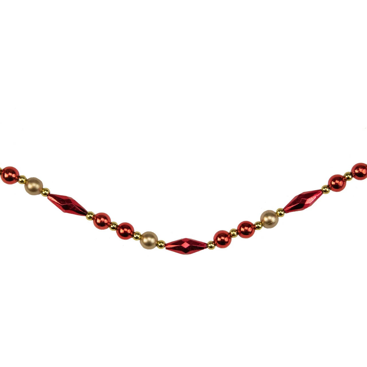 Northlight 9' X 0.5" Shiny And Matte Red Beaded Shatterproof Artificial Christmas Garland - Unlit 1 Northlight 9' X 0.5" Shiny And Matte Red Beaded Shatterproof Artificial Christmas Garland - Unlit