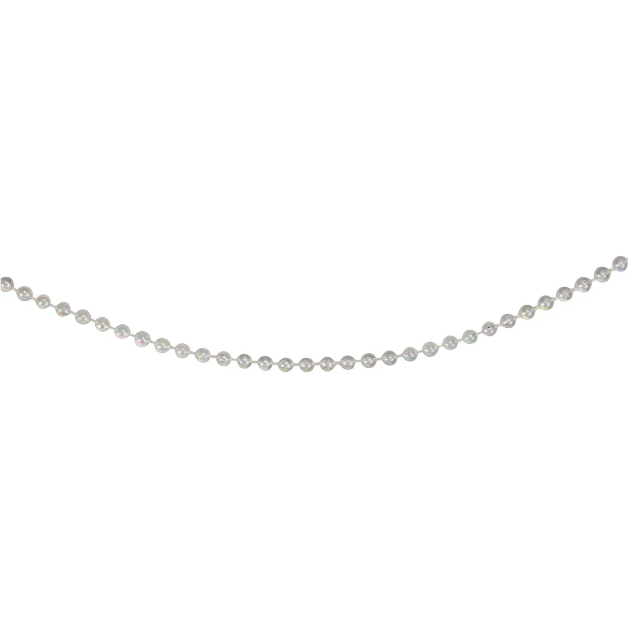 Northlight 100' X 0.25" Shiny Clear Iridescent Beaded Artificial Christmas Garland - Unlit 1 Northlight 100' X 0.25" Shiny Clear Iridescent Beaded Artificial Christmas Garland - Unlit