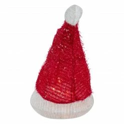 Northlight 12.25" Lighted Santa Hat Christmas Tree Topper, Clear Lights -Wreaths & Garland shop northlight ys93824 4 27271.1663087206