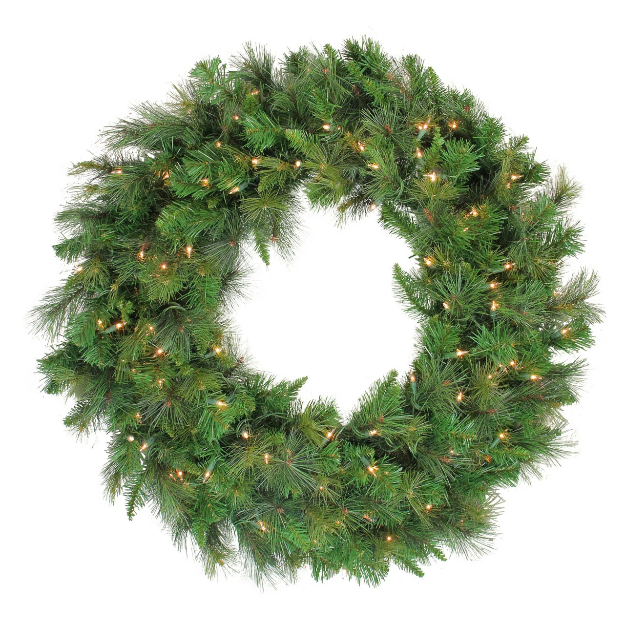 Northlight Mixed Canyon Pine Artificial Christmas Wreath - 36-Inch, Clear Lights 1 Northlight Mixed Canyon Pine Artificial Christmas Wreath - 36-Inch, Clear Lights