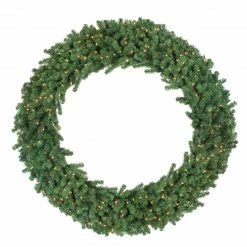 Northlight Pre-Lit Deluxe Windsor Pine Artificial Christmas Wreath - 60-Inch, Clear Lights