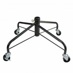 Northlight Black Metal Rolling Christmas Tree Stand For 6.5'-7.5' Artificial Trees