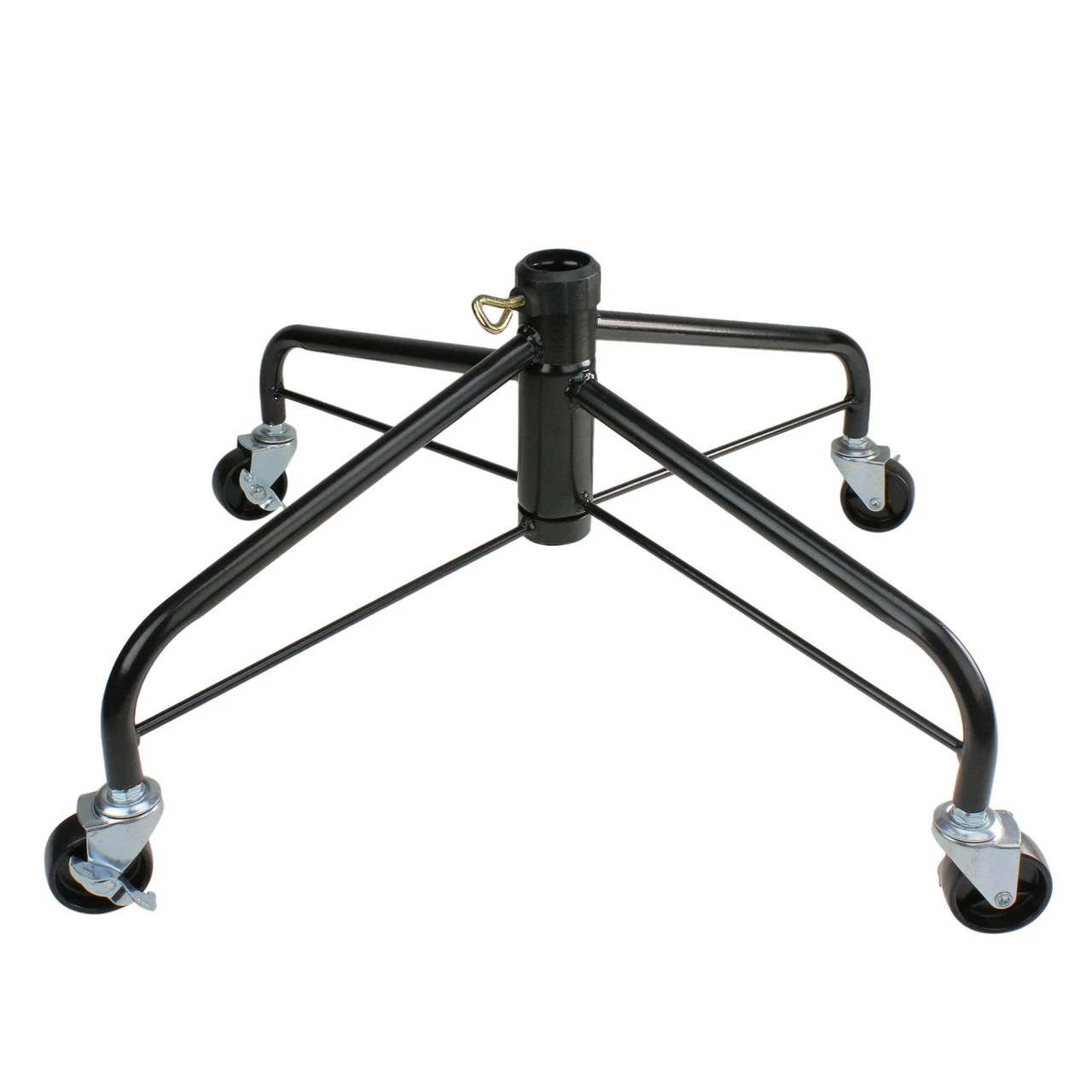 Northlight Black Metal Rolling Christmas Tree Stand For 6.5'-7.5' Artificial Trees 1 Northlight Black Metal Rolling Christmas Tree Stand For 6.5'-7.5' Artificial Trees