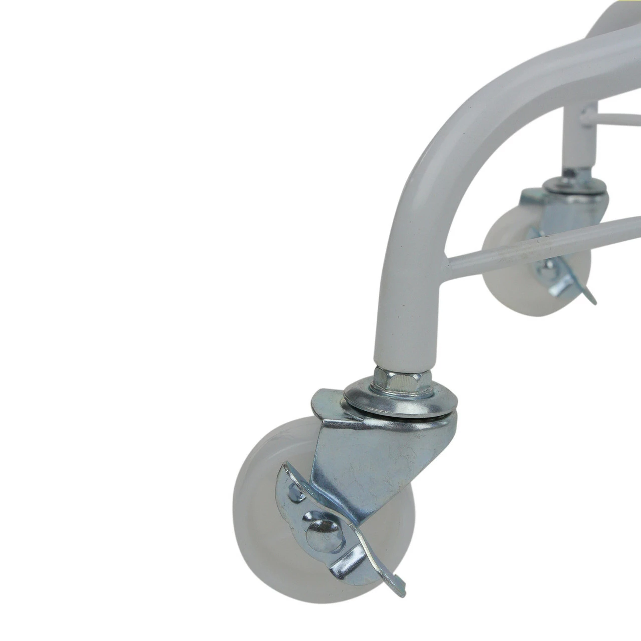 Northlight White Metal Rolling Christmas Tree Stand For 6.5'-7.5' Artificial Trees 3 Northlight White Metal Rolling Christmas Tree Stand For 6.5'-7.5' Artificial Trees - Image 3