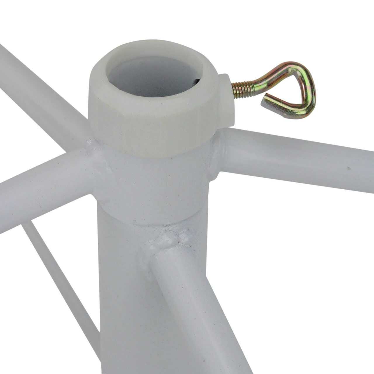 Northlight White Metal Rolling Christmas Tree Stand For 9'-12' Artificial Trees 2 Northlight White Metal Rolling Christmas Tree Stand For 9'-12' Artificial Trees - Image 2