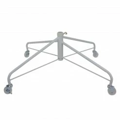 Northlight White Metal Rolling Christmas Tree Stand For 9'-12' Artificial Trees