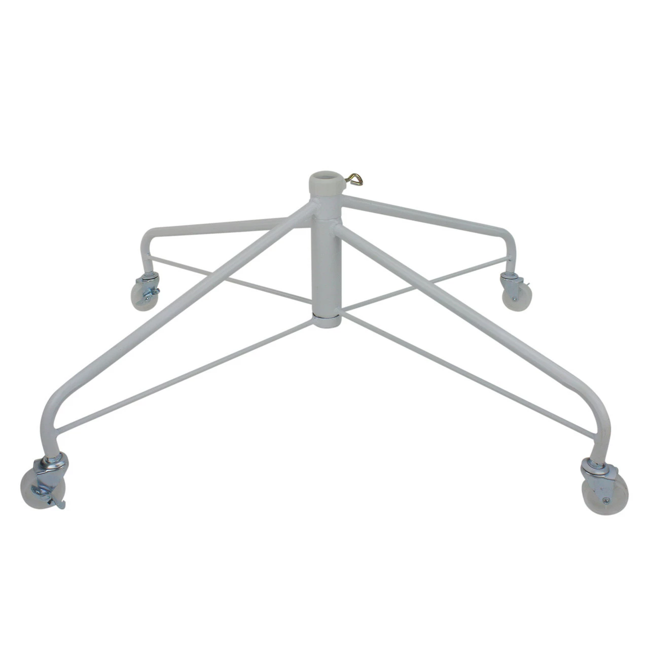 Northlight White Metal Rolling Christmas Tree Stand For 9'-12' Artificial Trees 1 Northlight White Metal Rolling Christmas Tree Stand For 9'-12' Artificial Trees
