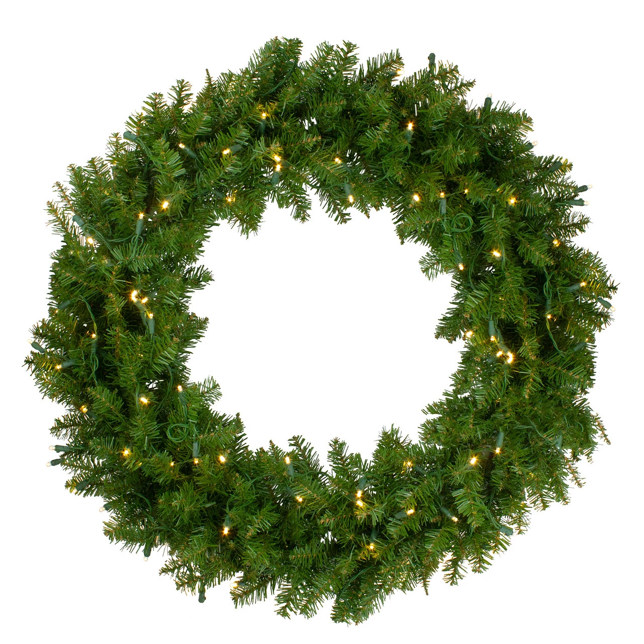 Northlight 36 Pre-Lit Northern Pine Artificial Christmas Wreath - Warm Clear LED Lights 1 Northlight 36 Pre-Lit Northern Pine Artificial Christmas Wreath - Warm Clear LED Lights