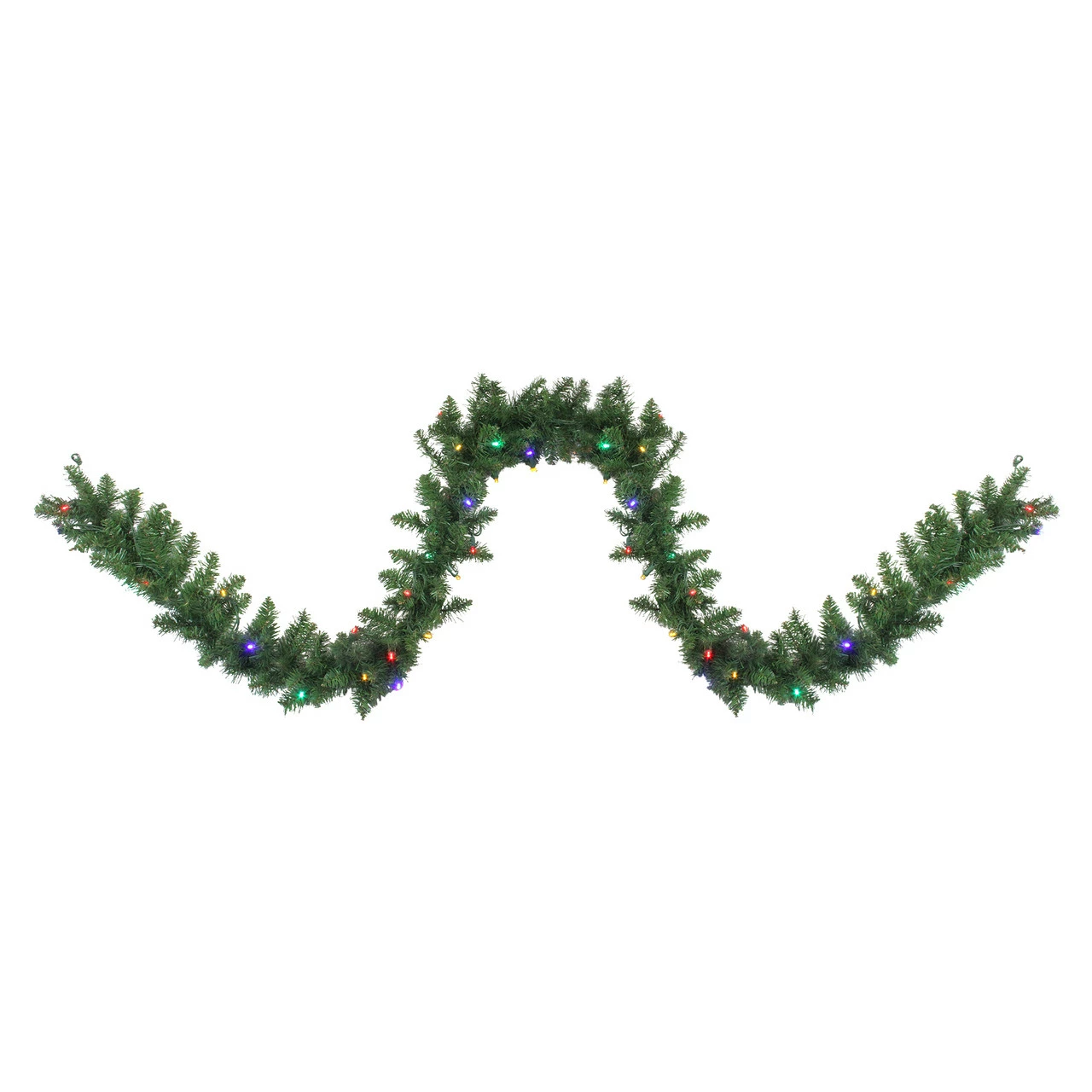 Northlight 9' X 10" Pre-Lit Northern Pine Artificial Christmas Garland, Multi LED Lights 1 Northlight 9' X 10" Pre-Lit Northern Pine Artificial Christmas Garland, Multi LED Lights