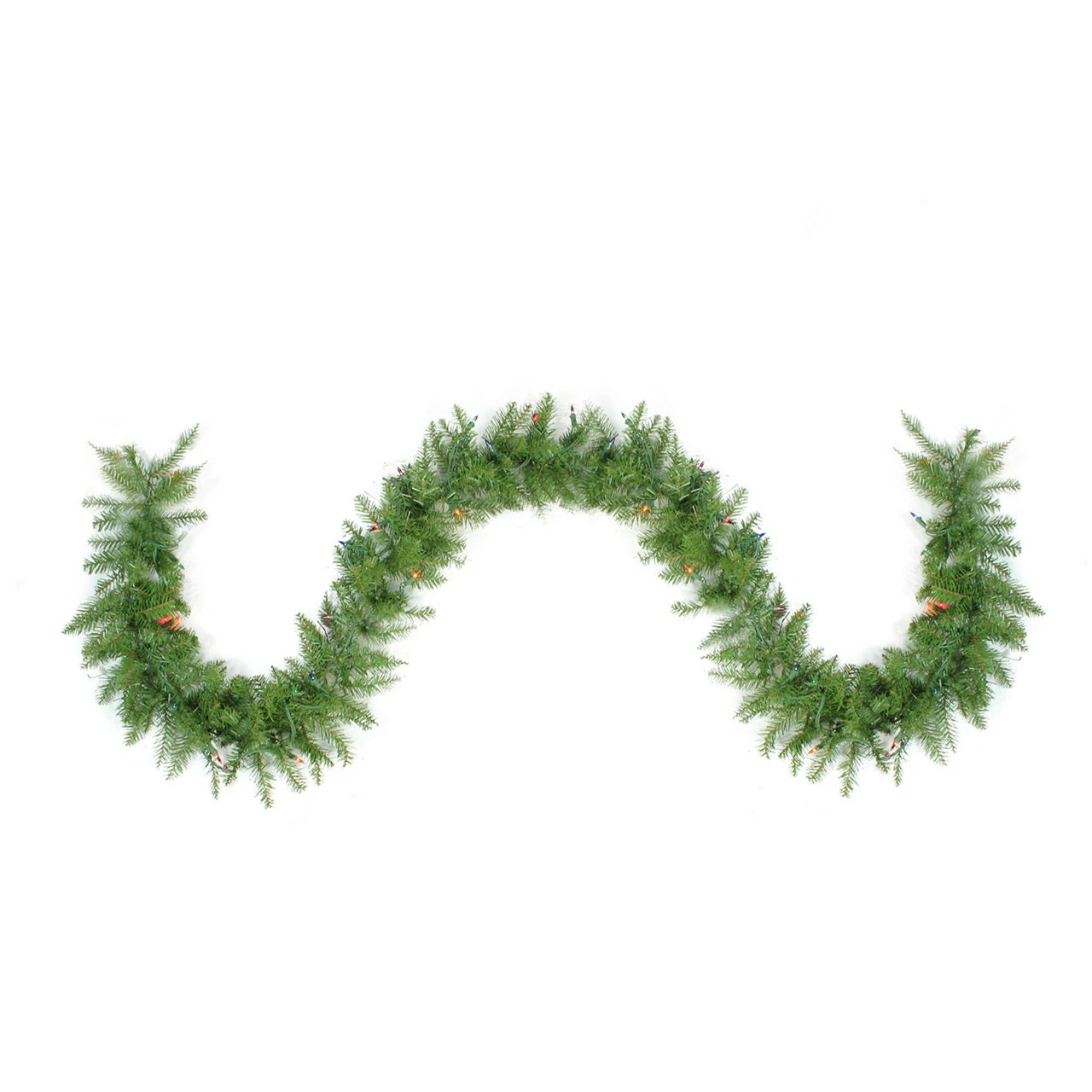 Northlight 9' X 10 Pre-Lit Rockwood Pine Artificial Christmas Garland, Multi Lights 1 Northlight 9' X 10 Pre-Lit Rockwood Pine Artificial Christmas Garland, Multi Lights