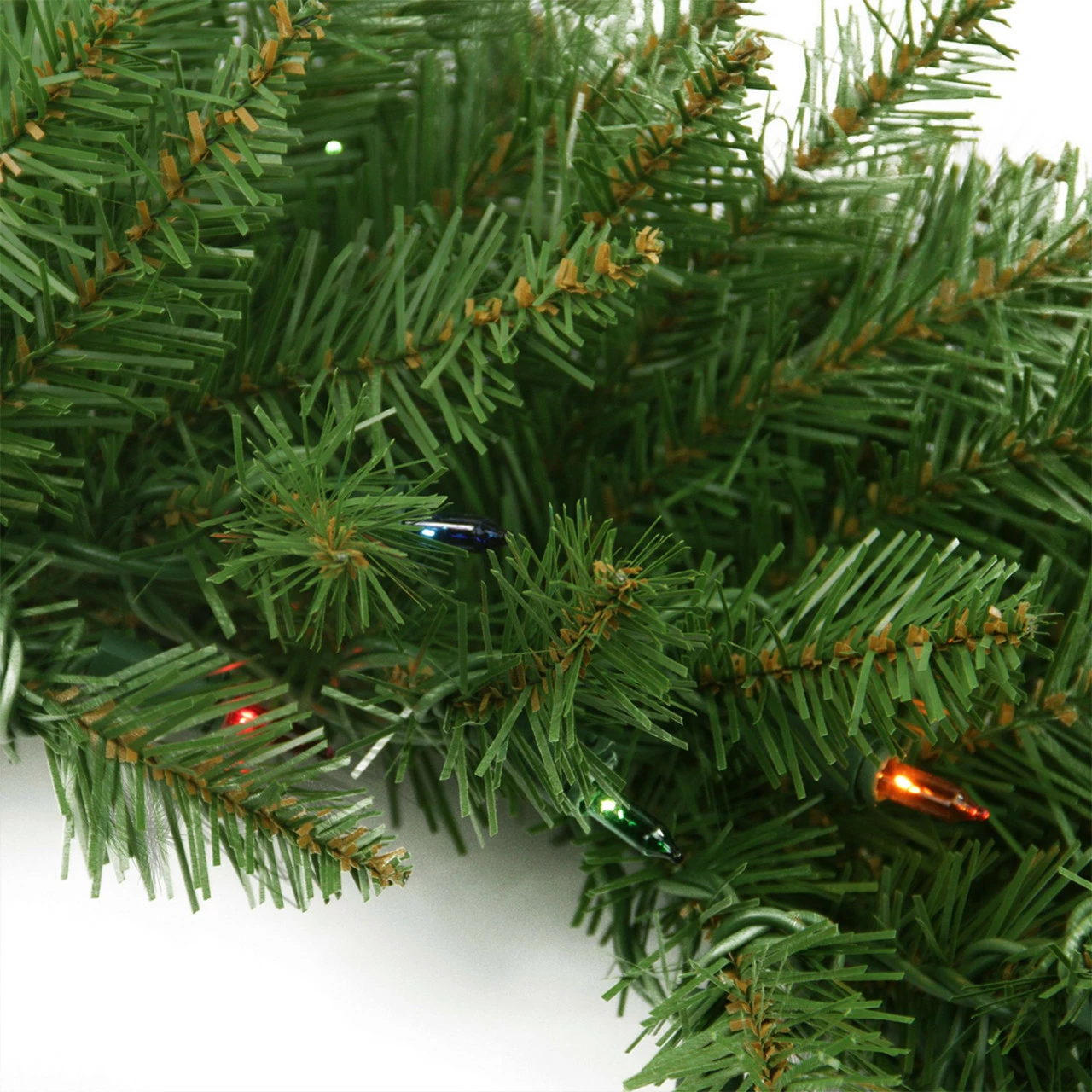 Northlight 9' X 10 Pre-Lit Rockwood Pine Artificial Christmas Garland, Multi Lights 3 Northlight 9' X 10 Pre-Lit Rockwood Pine Artificial Christmas Garland, Multi Lights - Image 3
