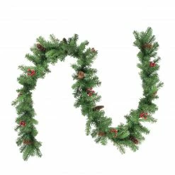 Northlight 9' X 10" Noble Fir With Berries Artificial Christmas Garland - Unlit 5 Northlight 9' X 10" Noble Fir With Berries Artificial Christmas Garland - Unlit -Wreaths & Garland shop northlight z85365 3 63142.1599873124