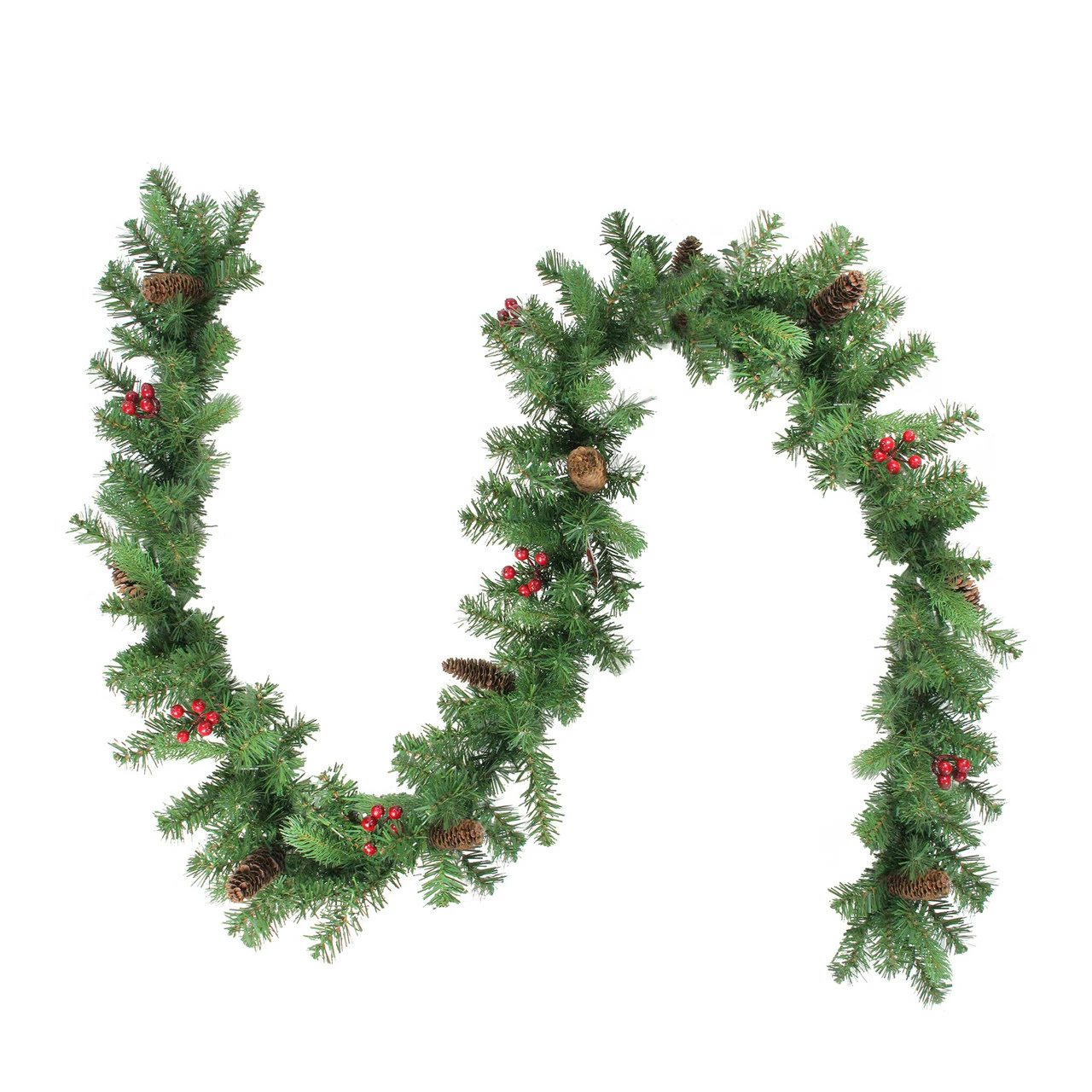 Northlight 9' X 10" Noble Fir With Berries Artificial Christmas Garland - Unlit 1 Northlight 9' X 10" Noble Fir With Berries Artificial Christmas Garland - Unlit