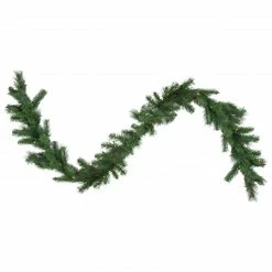 Northlight 9' X 12" Green Pre-Lit Beaver Pine Artificial Christmas Garland, Clear Lights