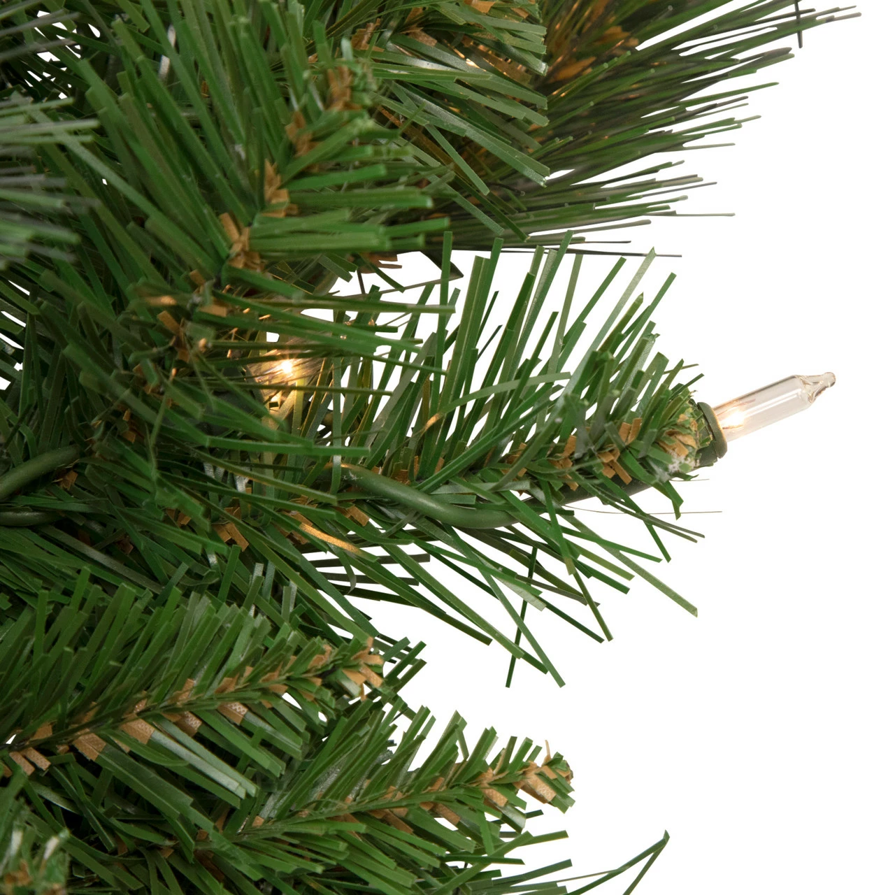 Northlight Mixed Beaver Pine Artificial Christmas Wreath, 24-Inch, Clear Lights 2 Northlight Mixed Beaver Pine Artificial Christmas Wreath, 24-Inch, Clear Lights - Image 2