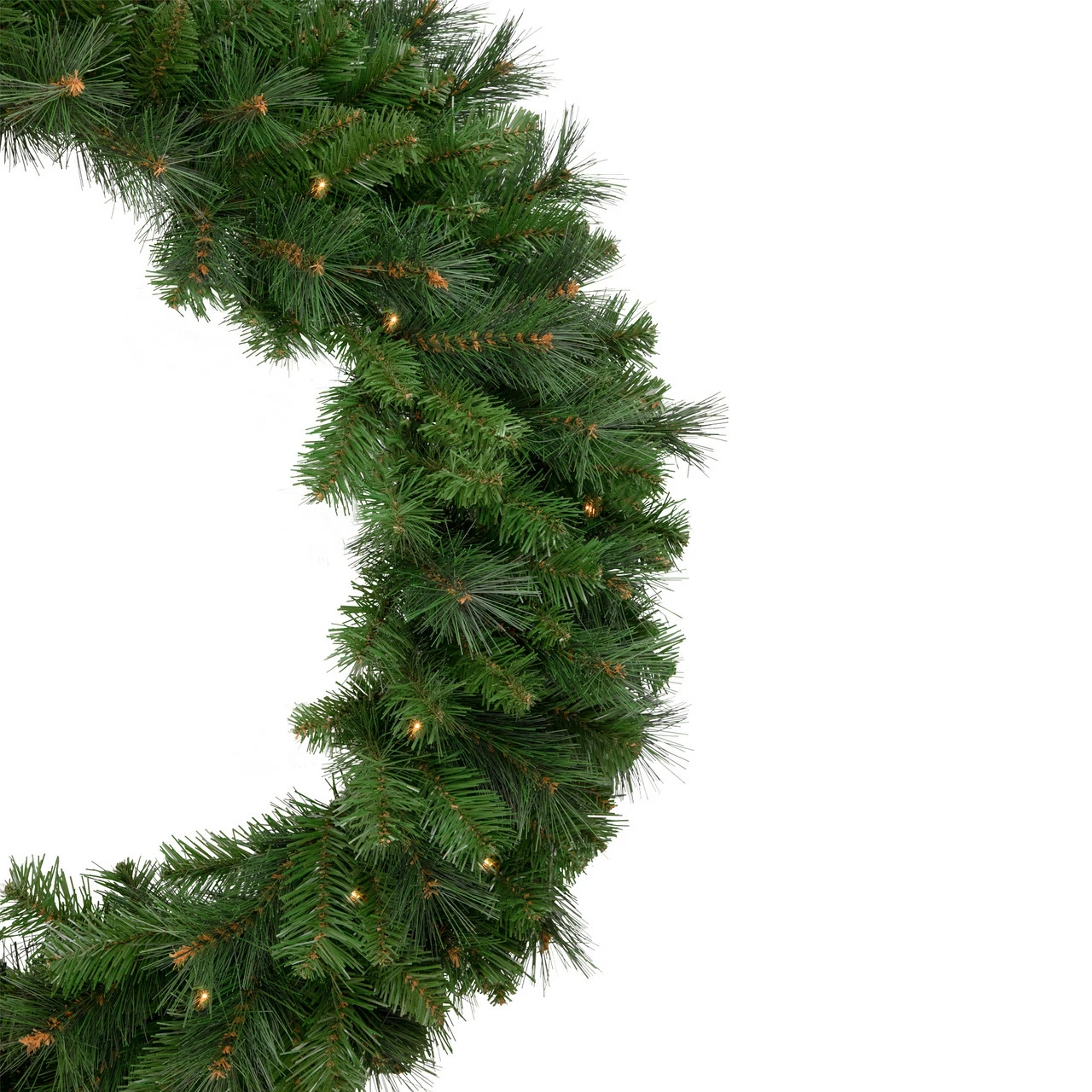 Northlight Mixed Beaver Pine Artificial Christmas Wreath, 36-Inch, Clear Lights 3 Northlight Mixed Beaver Pine Artificial Christmas Wreath, 36-Inch, Clear Lights - Image 3
