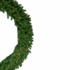 Northlight Pre-Lit Deluxe Dorchester Pine Artificial Christmas Wreath, 60-Inch, Clear Lights -Wreaths & Garland shop northlight z92852 2 57543.1665611638