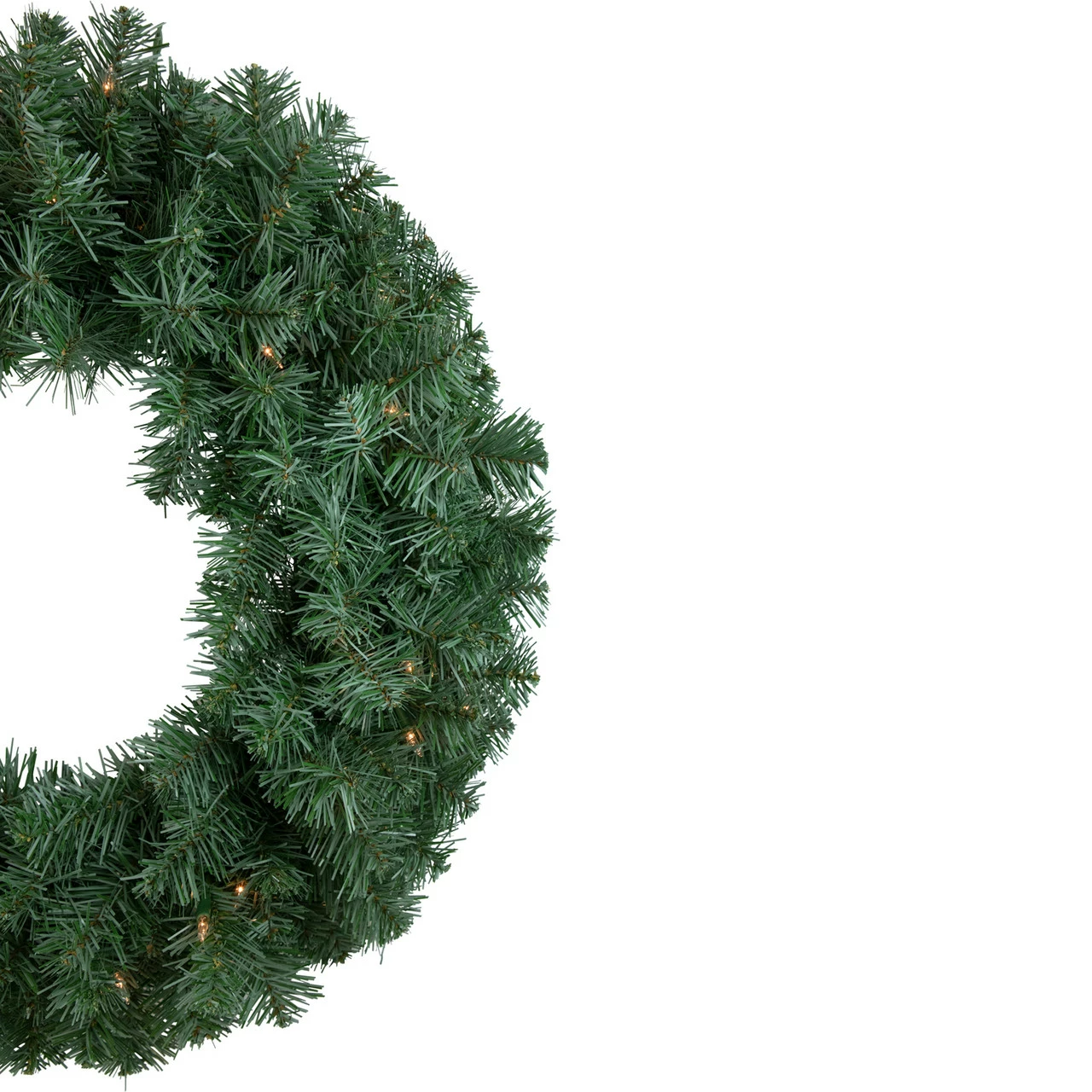 Northlight Pre-lit Colorado Blue Spruce Artificial Christmas Wreath, 24-Inch, Clear Lights 4 Northlight Pre-lit Colorado Blue Spruce Artificial Christmas Wreath, 24-Inch, Clear Lights - Image 4