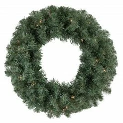 Northlight Pre-lit Colorado Blue Spruce Artificial Christmas Wreath, 24-Inch, Clear Lights