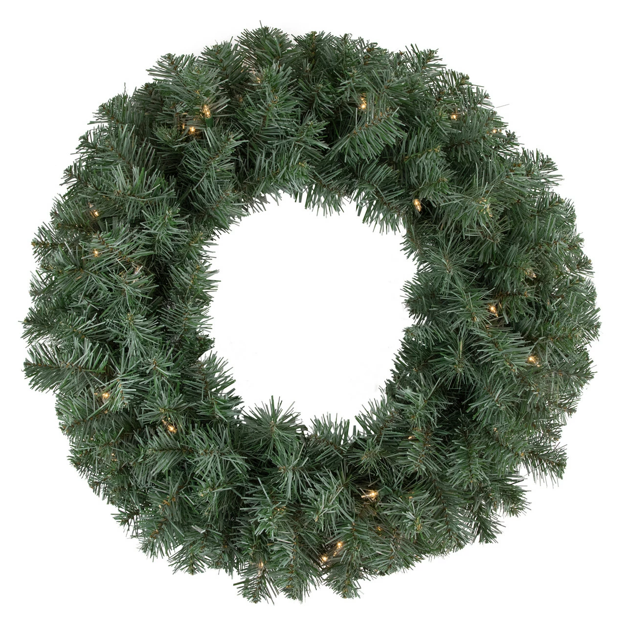 Northlight Pre-lit Colorado Blue Spruce Artificial Christmas Wreath, 24-Inch, Clear Lights 1 Northlight Pre-lit Colorado Blue Spruce Artificial Christmas Wreath, 24-Inch, Clear Lights