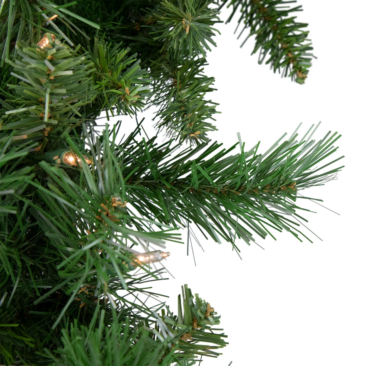 Northlight Pre-lit Chatham Pine Artificial Christmas Wreath, 24-Inch, Clear Lights 2 Northlight Pre-lit Chatham Pine Artificial Christmas Wreath, 24-Inch, Clear Lights - Image 2