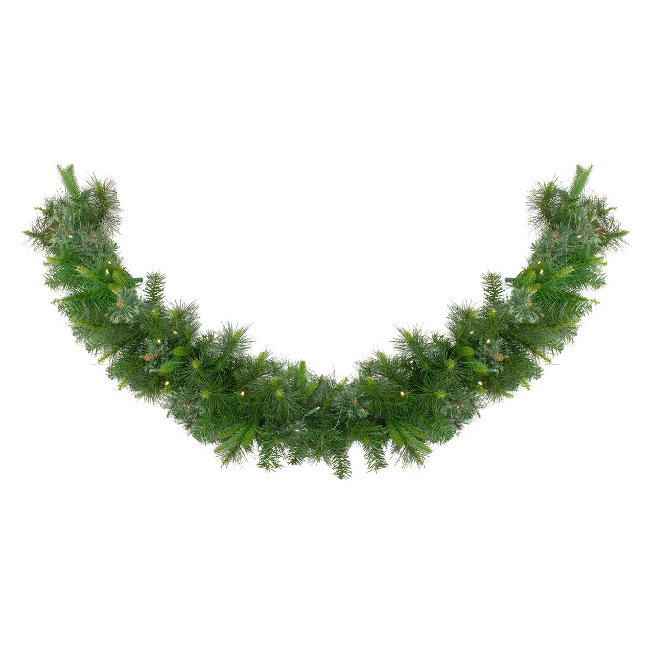 Northlight 6' X 14" Pre-Lit Ashcroft Cashmere Pine Artificial Christmas Garland - Warm White LED Lights 1 Northlight 6' X 14" Pre-Lit Ashcroft Cashmere Pine Artificial Christmas Garland - Warm White LED Lights