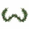 Northlight 9' X 12" Pre-Lit Dakota Green And Brown Pine Artificial Christmas Garland - Clear Dura Lights