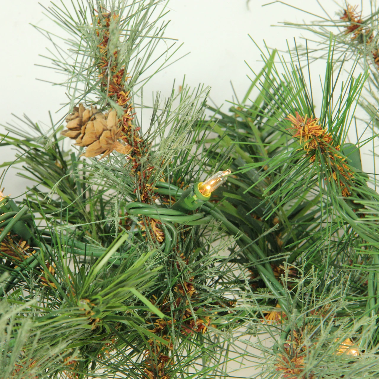 Northlight 9' X 12" Pre-Lit Country Mixed Pine Artificial Christmas Garland - Clear Dura-Lit Lights 3 Northlight 9' X 12" Pre-Lit Country Mixed Pine Artificial Christmas Garland - Clear Dura-Lit Lights - Image 3