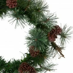 Northlight 16" Country Mixed Pine Artificial Christmas Wreath - Unlit -Wreaths & Garland shop northlight z99507 1 25759.1664379970