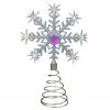Northlight 11" LED Lighted Coloring Changing Twinkling Snowflake Christmas Tree Topper
