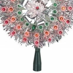 Northlight 8" Pre-Lit Silver Starburst Christmas Tree Topper - Multicolor Lights 5 Northlight 8" Pre-Lit Silver Starburst Christmas Tree Topper - Multicolor Lights -Wreaths & Garland shop northlightha87086 77187.1636546642