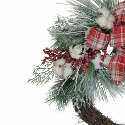 Northlight Holly Berry Red And Green Artificial Christmas Wreath - 24-Inch, Unlit -Wreaths & Garland shop northlightkji15968 51917.1636546341