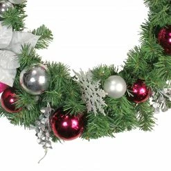 Northlight Poinsettia And Eucalyptus Artificial Christmas Wreath - 24-Inch, Unlit 5 Northlight Poinsettia And Eucalyptus Artificial Christmas Wreath - 24-Inch, Unlit -Wreaths & Garland shop northlights84817b 70355.1636808481