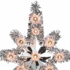 Northlight 11" Silver Lighted Tinsel Star Of Bethlehem Christmas Tree Topper - Clear Lights 5 Northlight 11" Silver Lighted Tinsel Star Of Bethlehem Christmas Tree Topper - Clear Lights -Wreaths & Garland shop northlightys27528 35761.1665610745