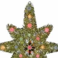 Northlight 21" Lighted Gold Star Of Bethlehem Christmas Tree Topper - Multicolor Lights -Wreaths & Garland shop northlightys27530b 72788.1663688248