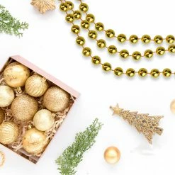 Northlight 33ft X 10mm Shiny Gold Round Beaded Christmas Garland -Wreaths & Garland shop northlightys28287 33818.1665611628